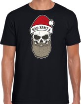 Bad Santa fout Kerstshirt / Kerst t-shirt zwart voor heren - Kerstkleding / Christmas outfit S