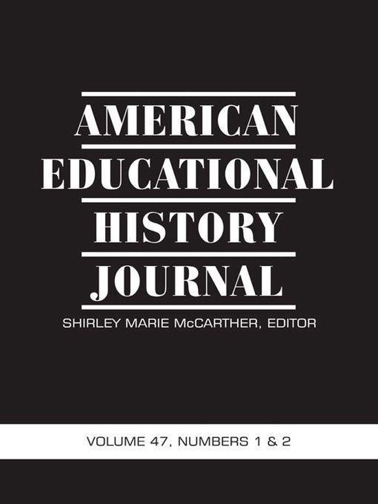 American Educational History Journal 1 American Educational History