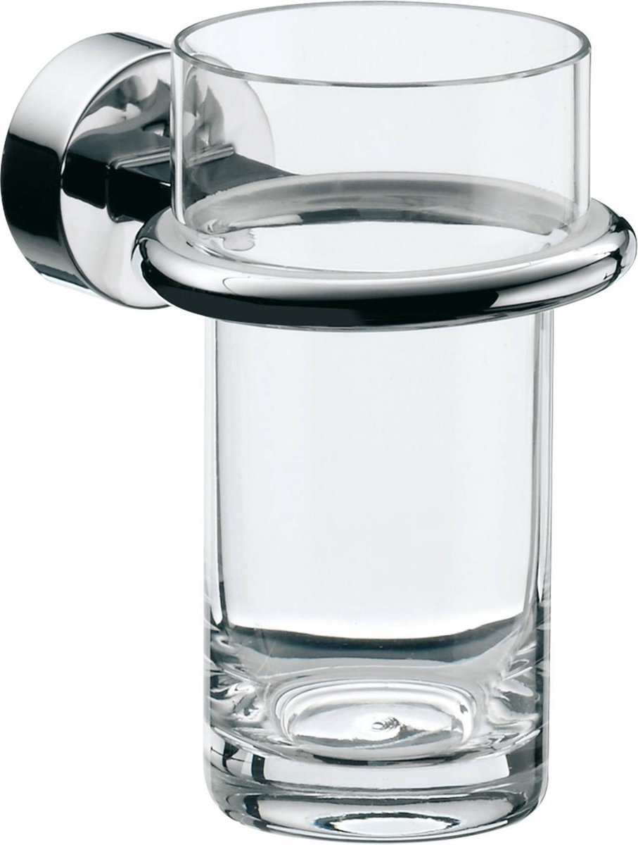 Emco Rondo 2 glashouder met glas chroom