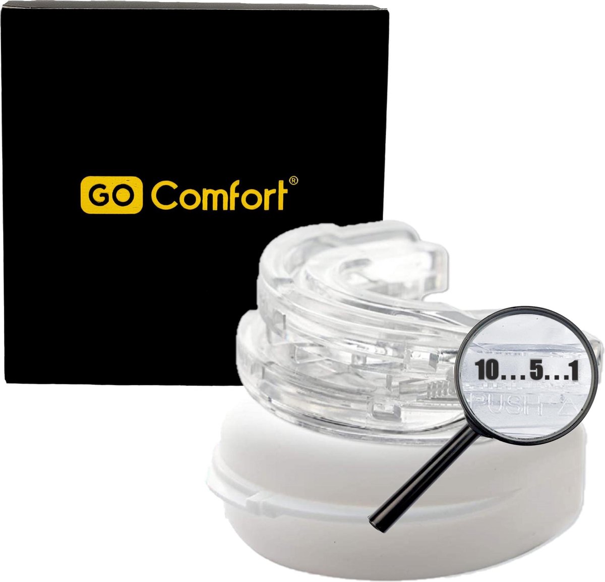 GO COMFORT PRO CLICK - Anti snurkbeugel op maat - Voor zware snurkers - Geschikt voor mannen en vro