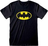DC Comics Batman Heren Tshirt -L- Logo Zwart