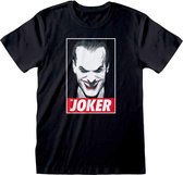 DC Comics Batman Heren Tshirt -L- The Joker Zwart
