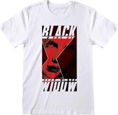 Marvel Black Widow Heren Tshirt -XL- Box Image Wit