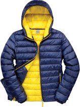 Result Urban Mens Snowbird Hooded Jacket (Marine / geel)