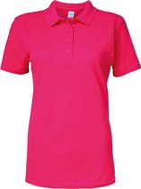 Gildan Softstyle Dames/Dames Korte Mouwen Dubbel Pique-Pique Poloshirt (Heliconia)