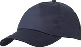 Myrtle Beach Volwassenen Unisex 5-paneel Licht gelamineerde Promo Cap (Marine)