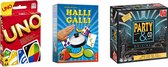 Spellenbundel - Bordspellen - 3 Stuks - Uno & Halli Galli & Party&Co