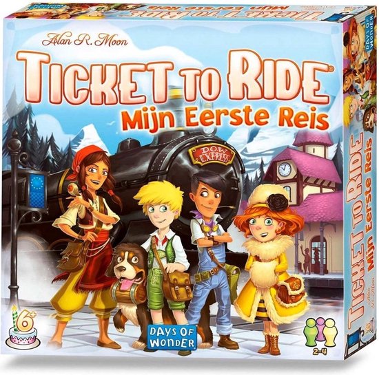 Thumbnail van een extra afbeelding van het spel Spellenbundel - Bordspel - 2 Stuks - Carcassonne Junior & Ticket to Ride Mijn Eerste Reis