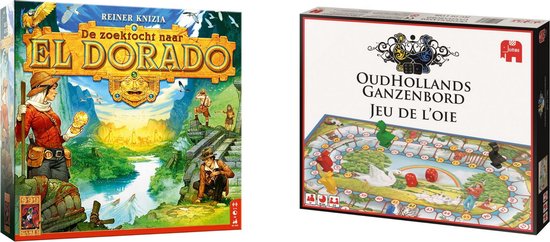 Afbeelding van het spel Spellenbundel - Bordspellen - 2 stuks - De zoektocht naar El Dorado & Ganzenbord