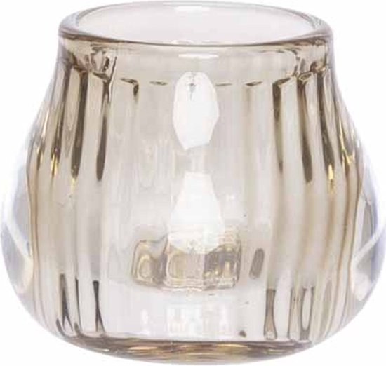 Relaxdays Windlicht Glas, 12er Set, Teelichthalter it