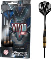 Harrows Vivid Black Brass - Dartpijlen - 23 Gram