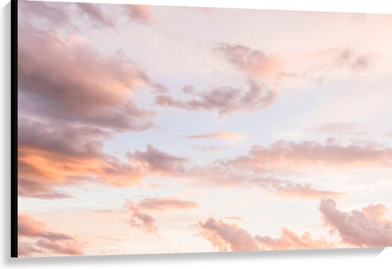 Canvas  - Pastelkleurige Lucht - 120x80cm Foto op Canvas Schilderij (Wanddecoratie op Canvas)