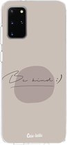 Casetastic Samsung Galaxy S20 Plus 4G/5G Hoesje - Softcover Hoesje met Design - Be kind Print