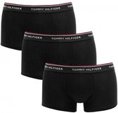 Tommy Hilfiger - Heren Onderbroeken 3-Pack Trunks Zwart - Zwart - Maat M