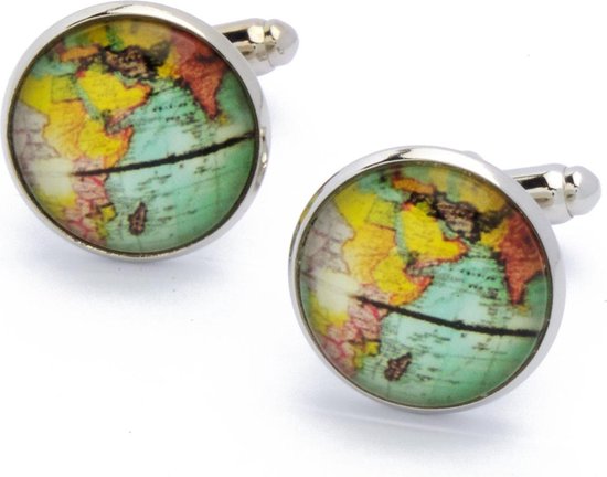 Boutons de manchette - Globe Colored