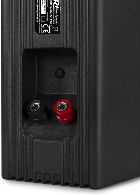 Buiten speakers - Power Dynamics BT10 versterker met Bluetooth en 4'' zwarte speakers