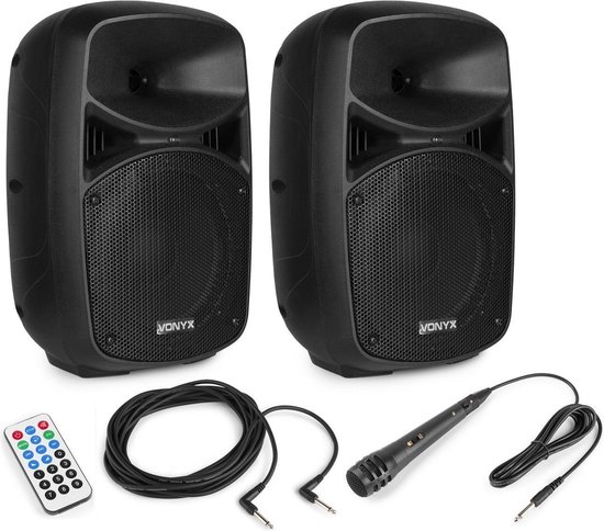 Geluidsinstallatie - Vonyx VPS082A Bluetooth geluidsinstallatie 400W voor startende DJ of zanger(es) - Vonyx