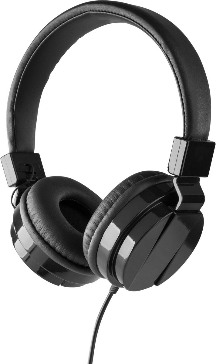 Afbeelding 2 van DJ koptelefoon - Vonyx VH120 DJ hoofdtelefoon - on-ear - inklapbare oorschelpen - voor beginnende en gevorderde DJ's - Zwart