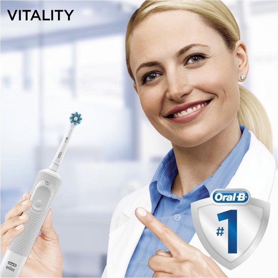 Oral-B Vitality 100 White CrossAction - Elektrische Tandenborstel - Powered By Braun - Oral B