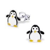 Aramat jewels ® - Kinder oorbellen pingu en iumln 925 zilver 7mm