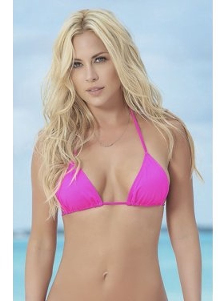 Mapalé Triangel bikini top (hot pink) Pink, Prints