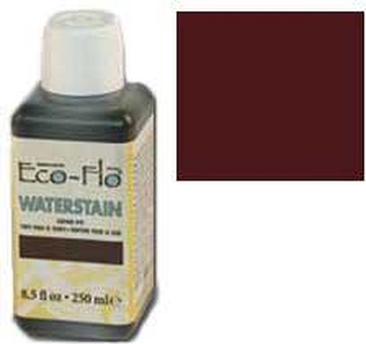 Leerverf Eco-Flo Waterstain Wijnrood, 250 ml