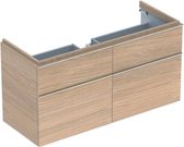 Geberit iCon wastafelonderkast 119x62x47.7cm 4 lades met softclose Spaanplaat Eiken