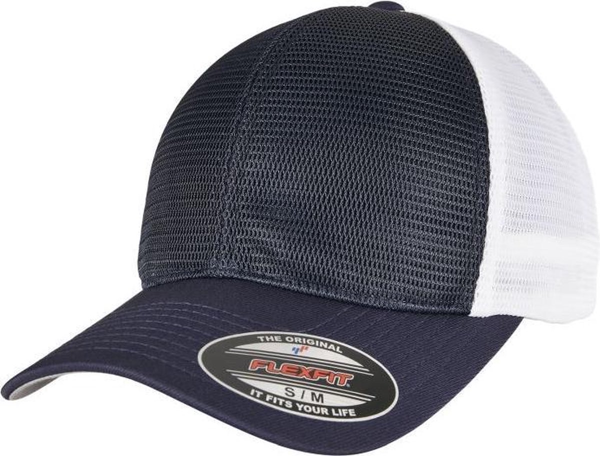 Urban Classics Flexfit pet -L/XL- 360 OMNIMESH 2-TONE Blauw/Wit