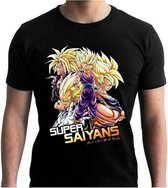 DRAGON BALL - Tshirt DBZ/ Saiyans man SS black - new fit