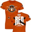Star Wars The Force Awakens: Red Squad Orange Girl T-Shirt size S