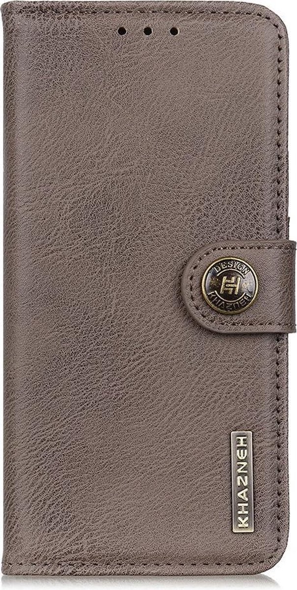 Retro grijs agenda case hoesje Sony Xperia 5 II