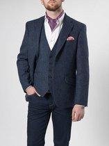 Harris Tweed Jacket Blauw Visgraat 610 - 102