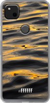 Google Pixel 4a Hoesje Transparant TPU Case - Water Waves #ffffff