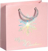 Verhaak Giftbag Crystal 22 X 22 Cm Papier Roze