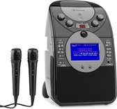 ScreenStar karaoke-installatie camera CD USB SD MP3 incl.2 x microfoon zwart
