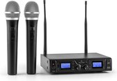 Duett Quartett Fix V1 2-kanaals UHF-draadloze microfoon-set 50m reikwijdte