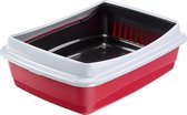 Ferplast Kattenbak Ariel 47 X 36 Cm Rood/zwart