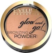 Eveline - Glow And Go! Bronzing Powder Powder Powder Bronzer In Stone 02 Jamaica Bay 8.5G