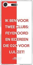 Sony Xperia XZ Premium Hoesje Transparant TPU Case - Feyenoord - Quote