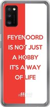 6F hoesje - geschikt voor Samsung Galaxy A41 -  Transparant TPU Case - Feyenoord - Way of life #ffffff
