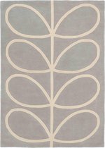 Orla Kiely - Giant Linear Stem 59404 Vloerkleed - 120x180 cm - Rechthoekig - Laagpolig Tapijt - Landelijk, Scandinavisch - Grijs, Wit