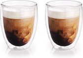 10x Dubbelwandige koffiekopjes/theeglazen 250 ml - Koken en tafelen - Barista - Koffiekoppen/koffiemokken - Dubbelwandige glazen