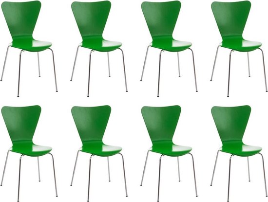 CLP Calisto - 8x Bezoekersstoel groen