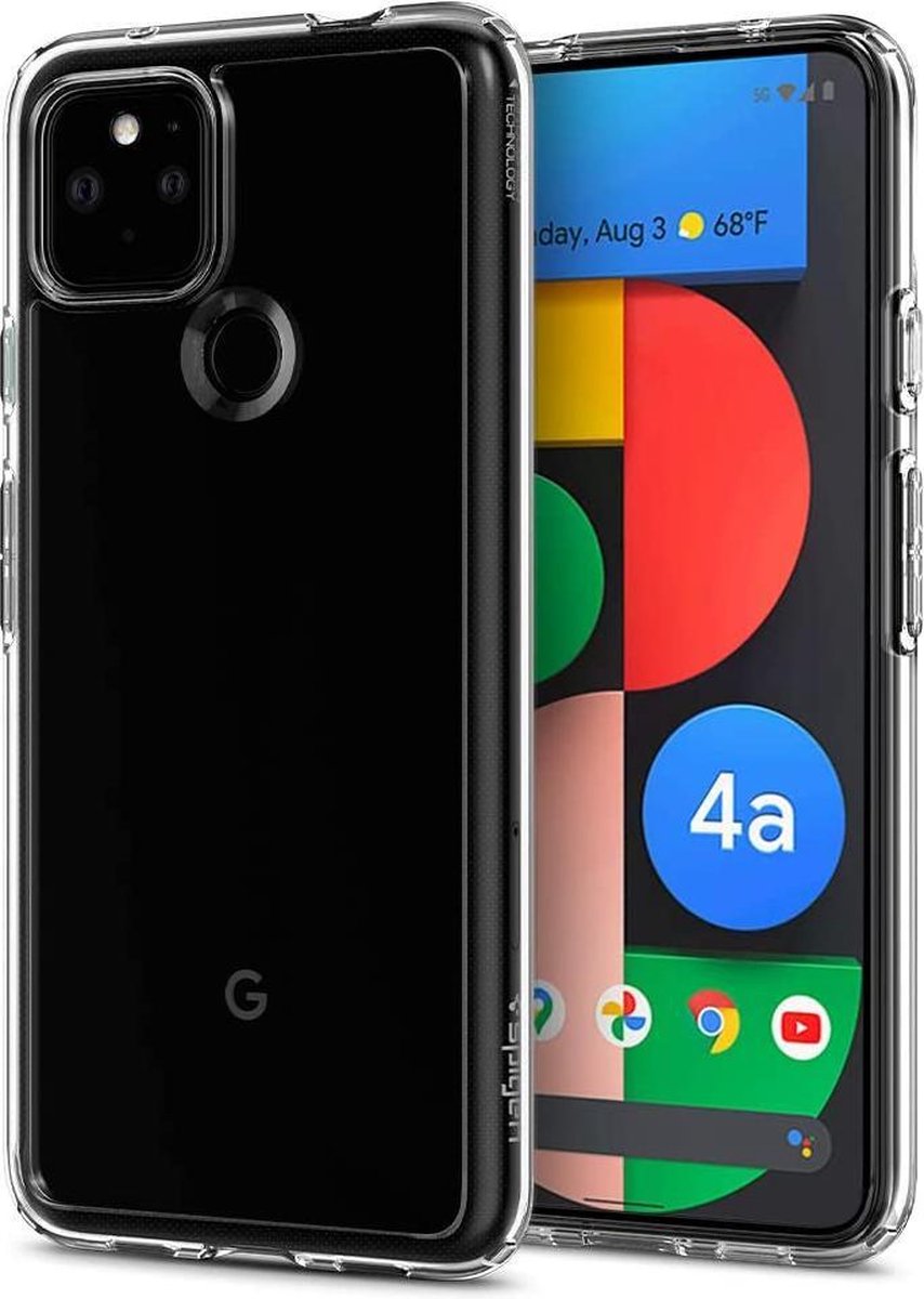 Spigen Ultra Hybrid Case Hoesje Geschikt voor Pixel 4a 5G Transparant