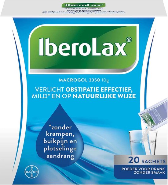 Foto: Iberolax verlicht obstipatie effectief 20 zakjes