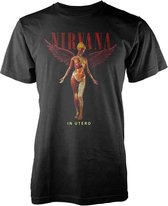 Nirvana Heren Tshirt -XL- In Utero Zwart