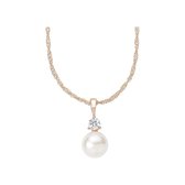 Favs Dames Ketting 925 sterling zilveren 1 Zirconia One Size 87162869