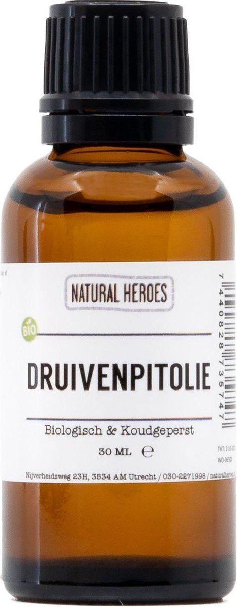 Natural Heroes - Druivenpitolie (Biologisch & Koudgeperst) 100 ml