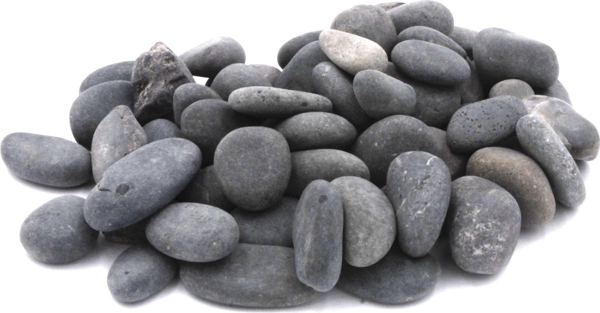 2x zakjes grijze decoratie stenen / zakje tussen 800 en 900 gram - deco...  | bol.com