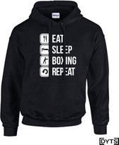 Hoodie | Sport | Eat Sleep Boxing Repeat - M